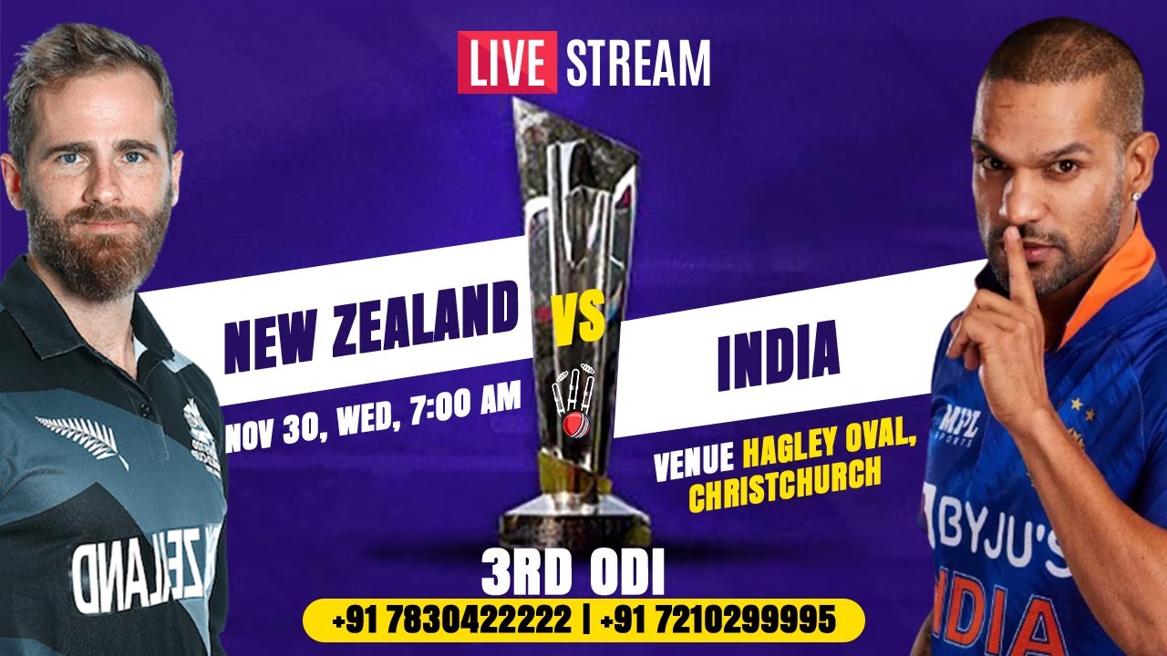 Live Ball by Ball Commentary with Manoj Jain in Match New Zealand vs India 3rd ODI 30 NOV 2022.