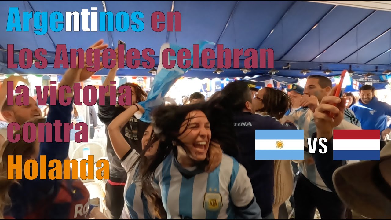 Reacción de Argentinos en Los Angeles, California a la tanda de penales Argentina vs Países Bajos.