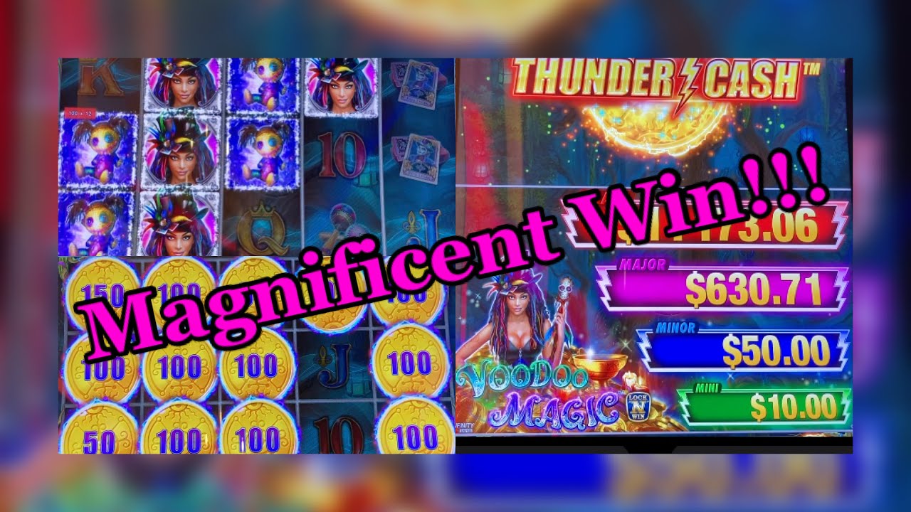 Thunder Cash Voodoo Magic Slot Machine!! i got magical win!!! #slots #casino #slotmachine