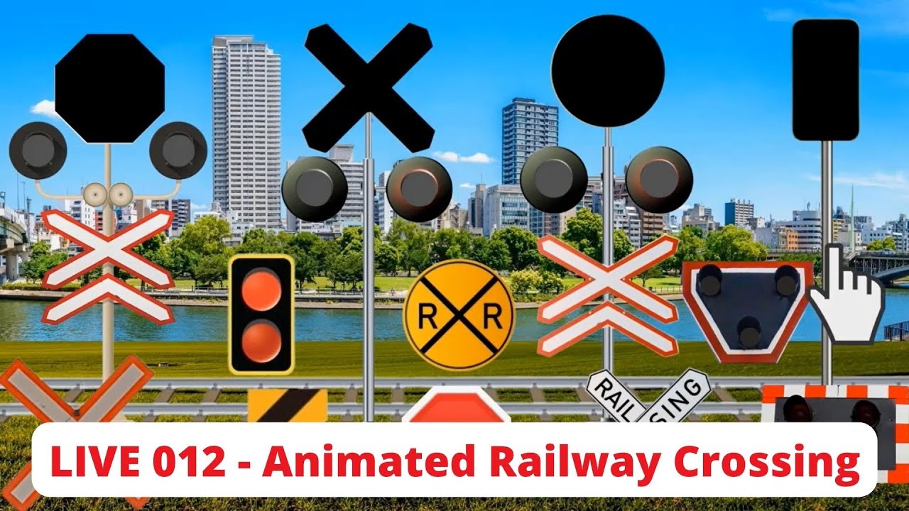 LIVE 012 - Animated Railway Crossing