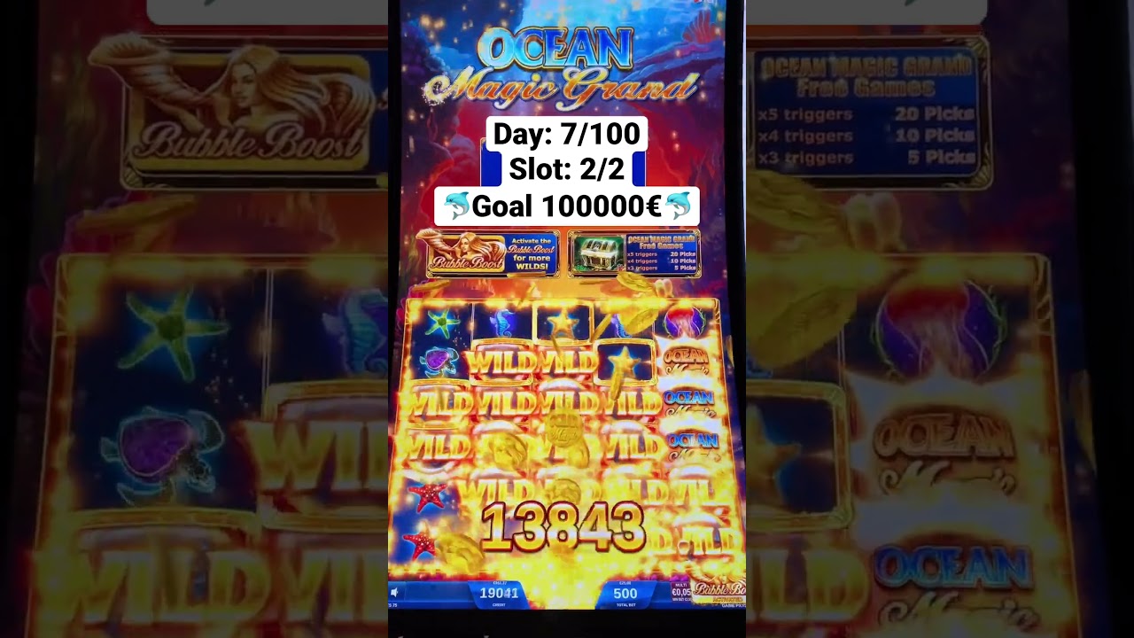 Casino Slots Ocean Magic Grand Max Bet HandPay Jackpot