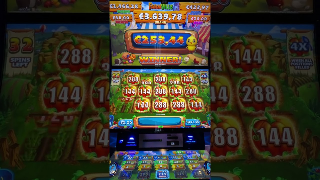 Casino Slots FarmVille #jackpot #bigwin #handpay