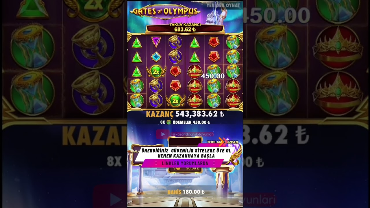 Kazandıran Slot Oyunları 2023 ⚡ Gates Of Olympus 5000X Max Win! ⚡ #casino #slot #shorts