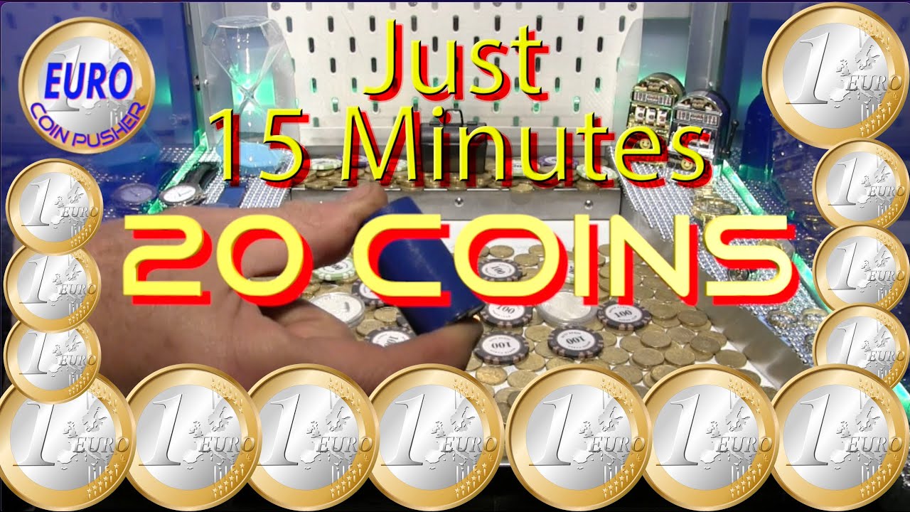 Just 15 Minutes with only 20 coins!!! - Euro Coin Pusher Episode 312