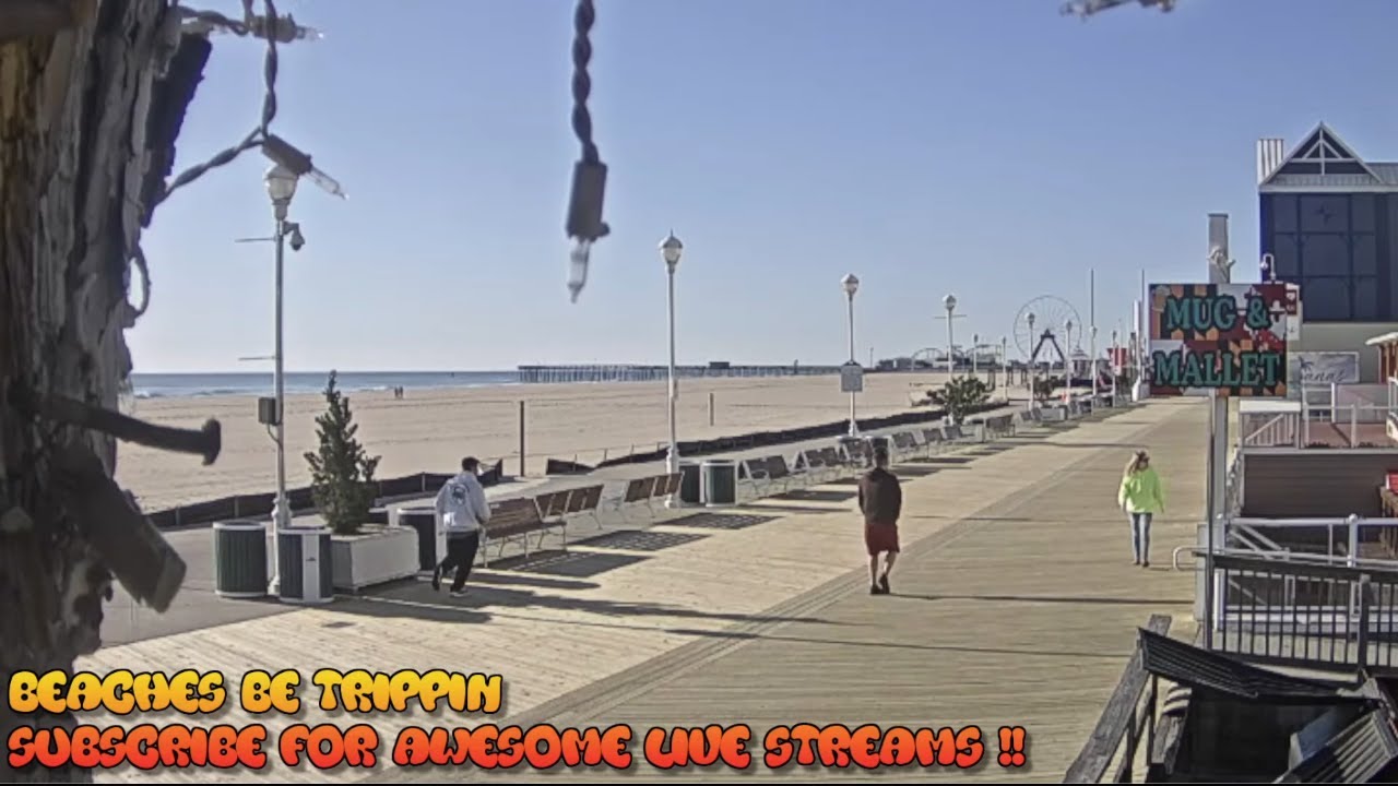 Ocean City, MD Boardwalk Cam - Maryland beach live webcam - ocean city boardwalk live cam