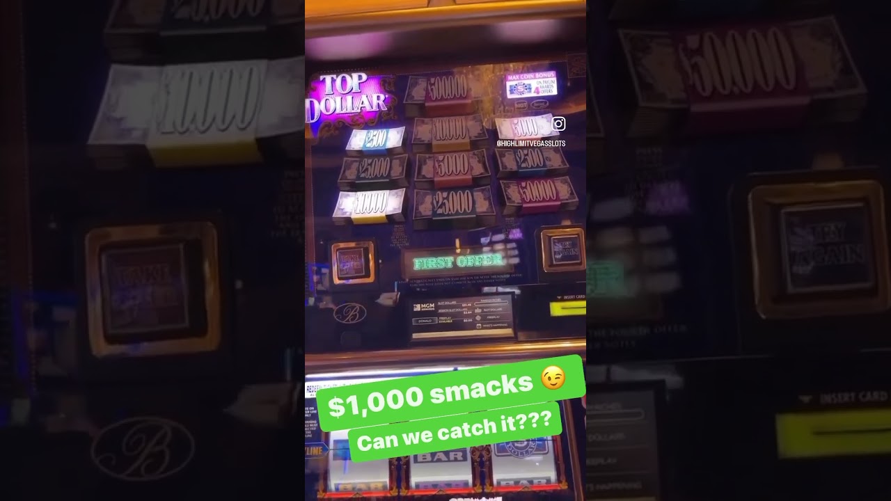 $1000 smacks Top Dollar ? #vegas #jackpot #casino #trending #foryou #slots #gamble #subscribe #win