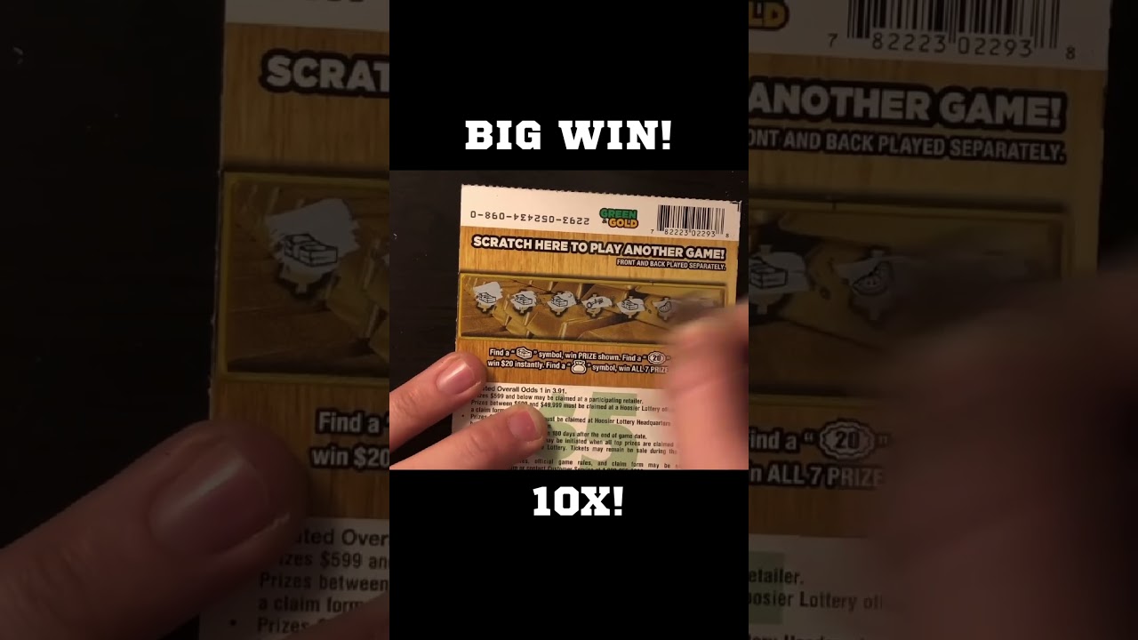 BIG WIN! 10X WINNER! #lottery #bigwinner #lotterywinner #hugewin #casino #gambling #shorts
