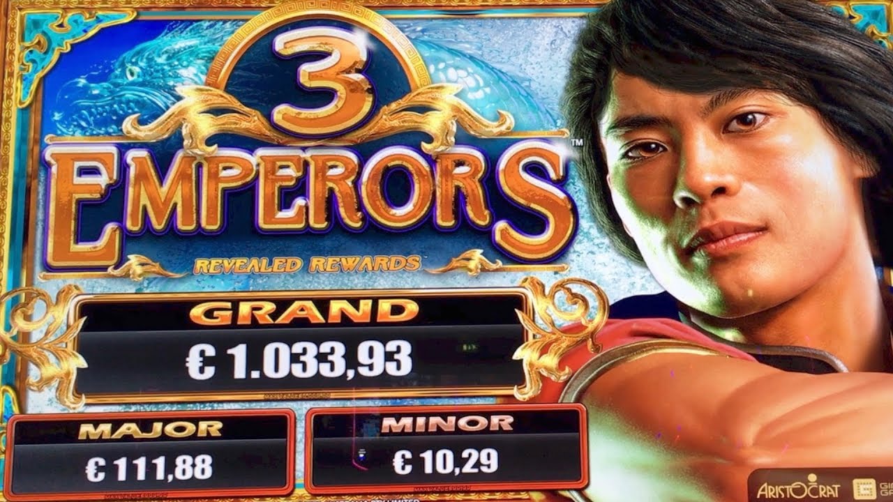 Holland Casino - 3 EMPERORS - Big Win (s)  - 2x Jackpot - Aristocrat Slot Machine - Gimmie Games