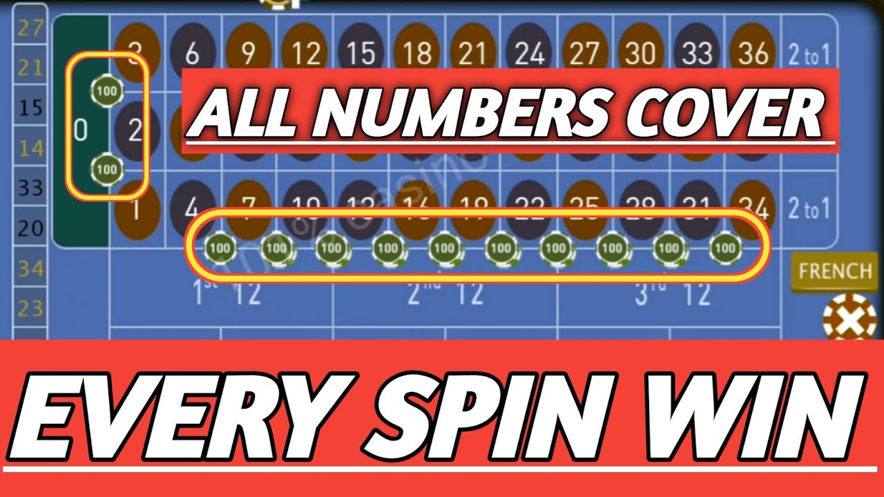 ALL NUMBERS COVER ROULETTE / Every Spin Win / Roulette Strategy TO Win / Casino Roulette #casino