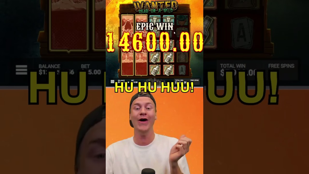 HIGH STAKES BIG WIN ON WANTED DEAD OR A WILD! #slot #casino #bigwin