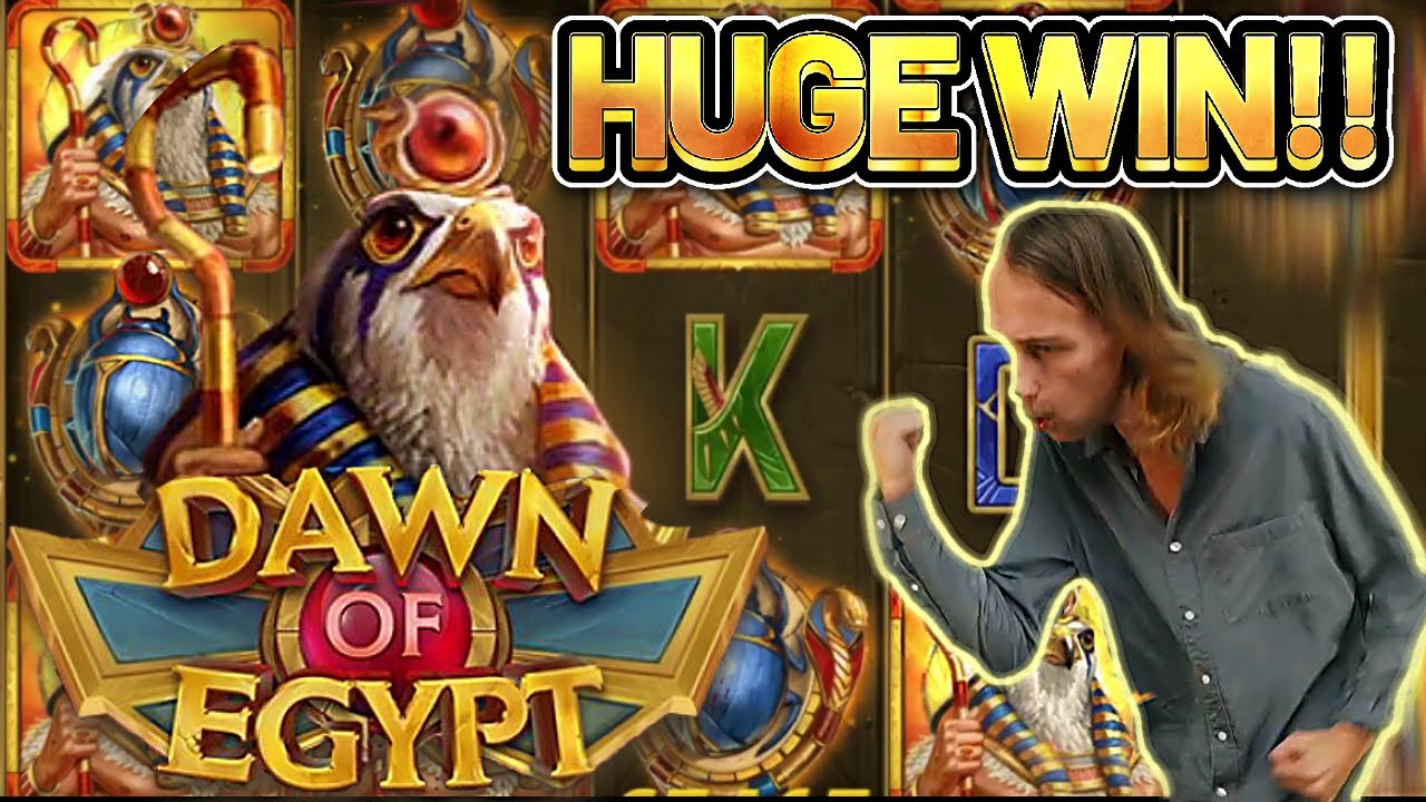 HUGE WIN! DAWN OF EGYPT BIG WIN - €10 bet on CASINO Slot from CasinoDaddys LIVE STREAM