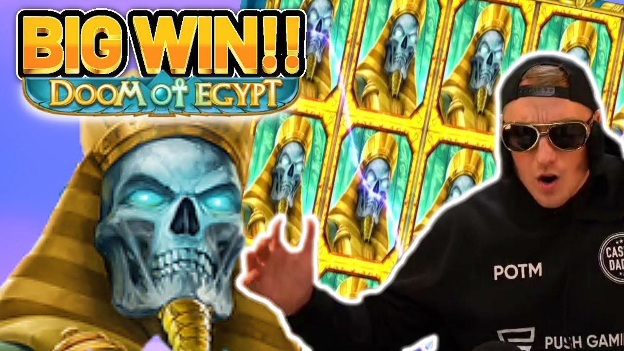 HUGE WIN! DOOM OF EGYPT BIG WIN - CASINO SLOT WIN FROM CASINODADDY
