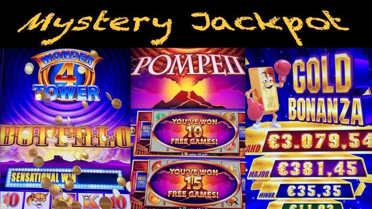 Holland Casino - MYSTERY JACKPOT Bonus on Pompeii, Buffalo Wonder 4 Slot Machine & Gold Bonanza