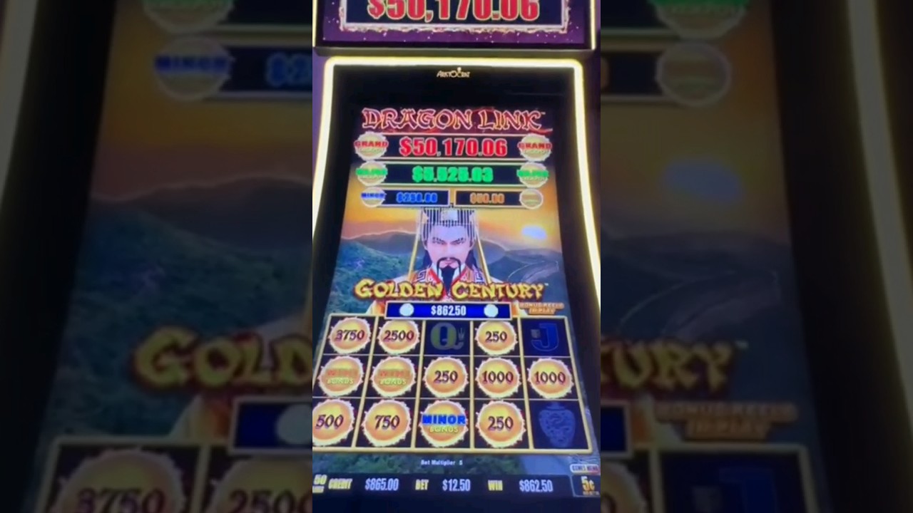 BIG WIN ON DRAGON LINK SLOT MACHINE. GOLDEN CENTURY BONUS #casino #slotwin #casinogame