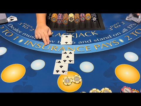Blackjack | $600,000 Buy In | SUPER HIGH ROLLER CASINO WIN! HITTING HUGE 30:1 PERFECT PAIR SIDE BET!