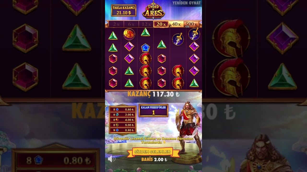 Bu Oyunu Oynamayan Çok Şey Kaybeder - Sword Of Ares Maks Win - #casino #slot #shorts