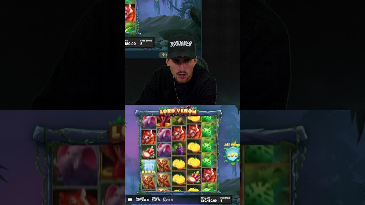 LORD VENOM DELIVERS INSANE 1500X WIN! #classybeef #slots #casino #bigwin