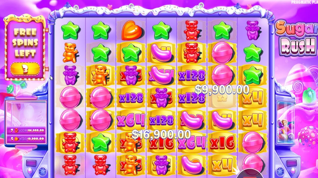 SUGAR RUSH BIG WIN WITH RESPIN - HUGE MULTIPLIER - BONUS BUY ONLINE CASINO ONLONE SLOT