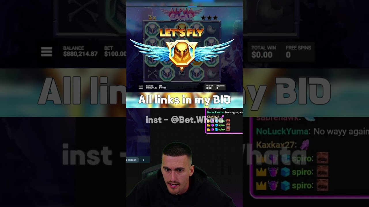 Alpha Eagle Pays Huge #win #casino #stake