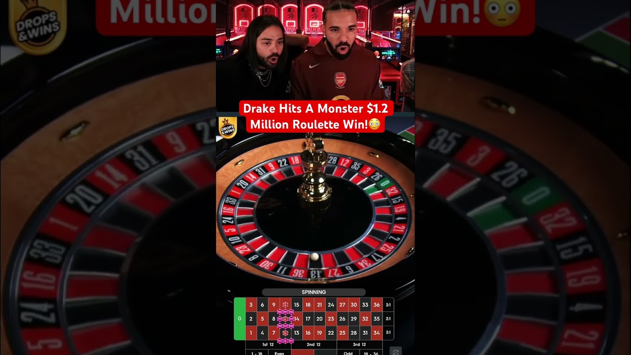 Drake Hits A Monster $1 2 Million Roulette Win! #drake #roulette #casino #maxwin #highroller