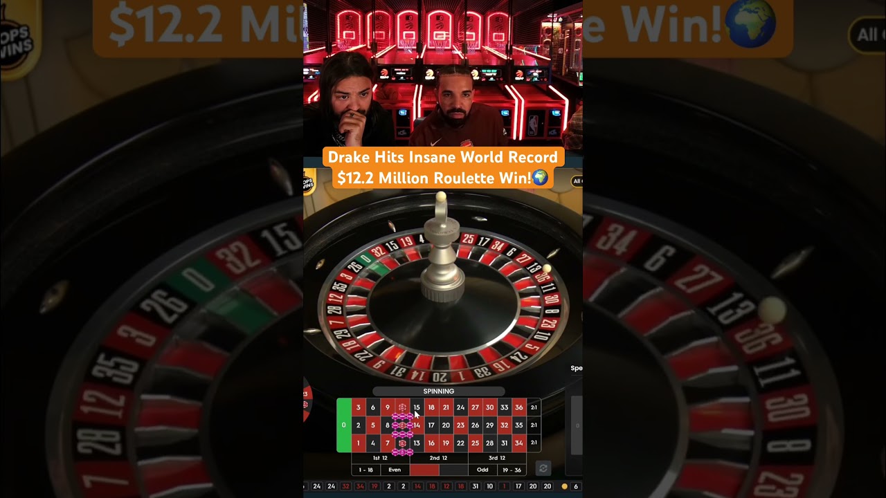 Drake Hits Insane World Record $12.2 Million Roulette Win! #drake #roulette #casino #worldrecord