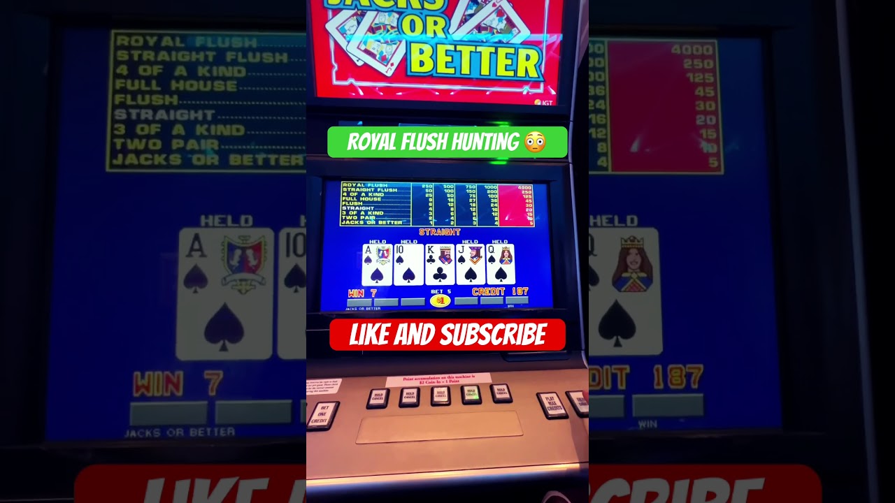 How to NOT win a Royal Flush #casino #gambling #vegas #jackpot #slots