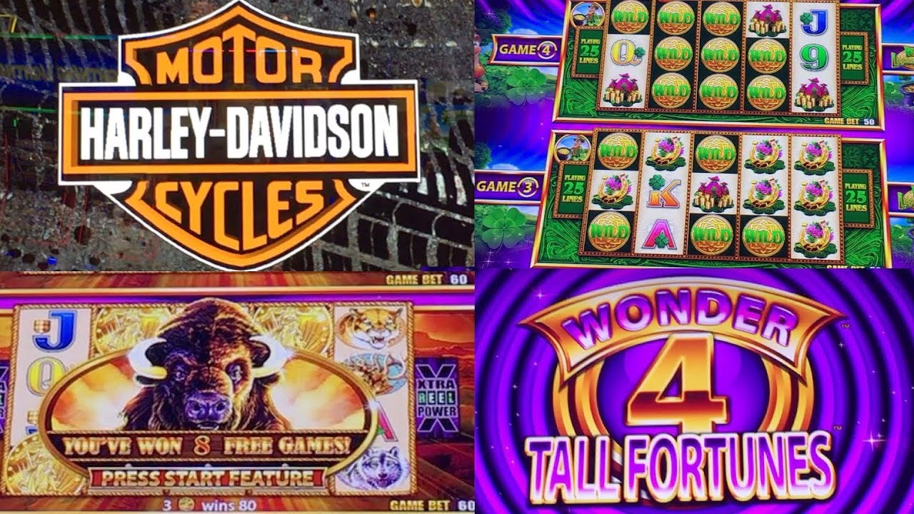 Holland Casino - Harley Davidson Buffalo Gold Wild Lepre'Coins Wonder 4 Tall Fortunes Slot Machine