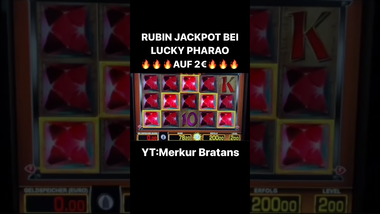 LUCKY PHARAO AUF 2€ MEGA JACKPOT? Rubin Win Spielothek Merkur Magie #casino #jackpot #novoline