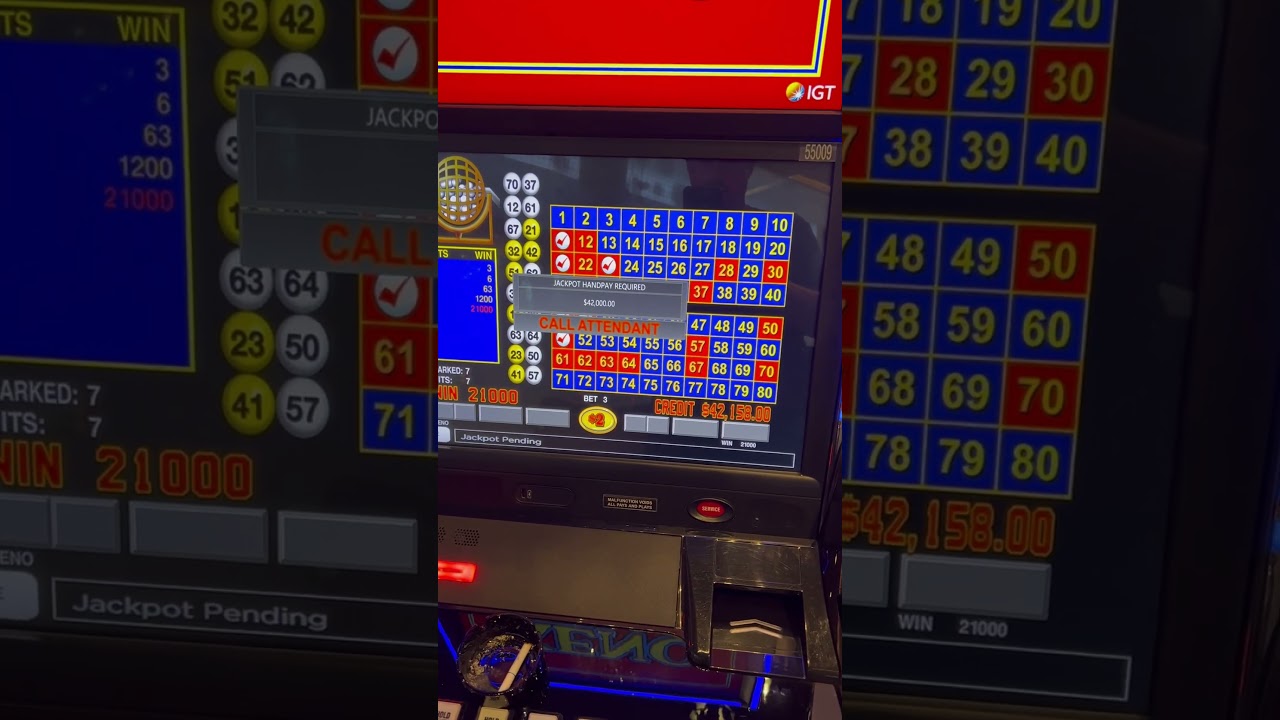 Massive $42,000 dollar keno jackpot 7 spot #jackpot #gambling #win #casino