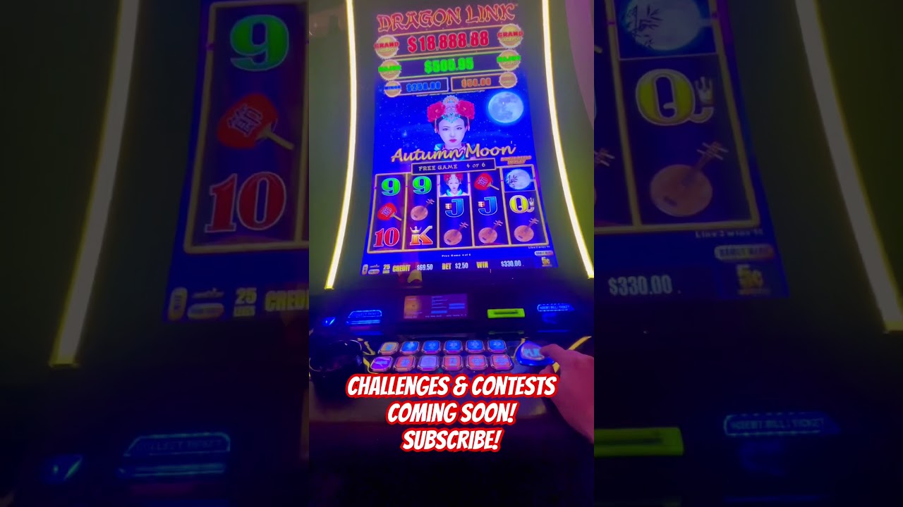 #Shorts INCREDIBLE Full Screen MASSIVE WIN on Autumn Moon #Slots #Vegas #casino