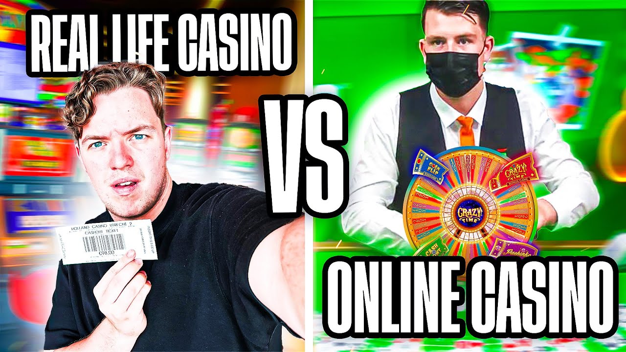 100 EURO online Casino VS Real life 100 EURO Casino!!?