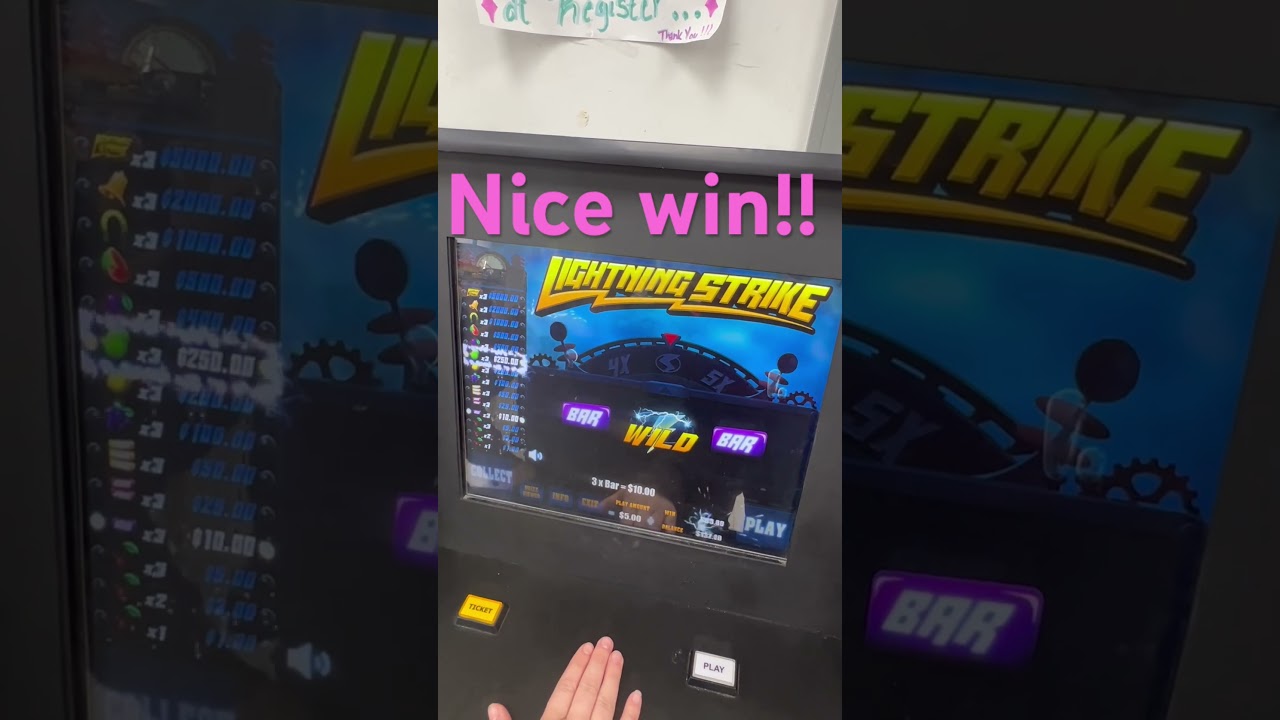 $5 Bets lighting strike Let’s Go!!! Big win! #hugewin #casino #jackpot #gambling #games #bonus #win