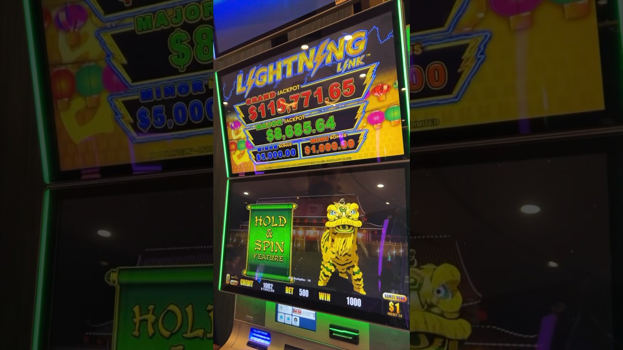 $500 Bet on Lightning Link #casino #gamingshorts #slots