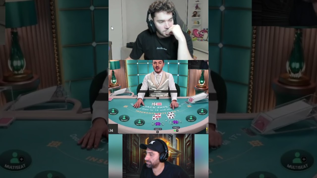 Adin Ross BIG WIN on Blackjack! Gambles with viewer's money! #blackjack #casino #onlinecasino