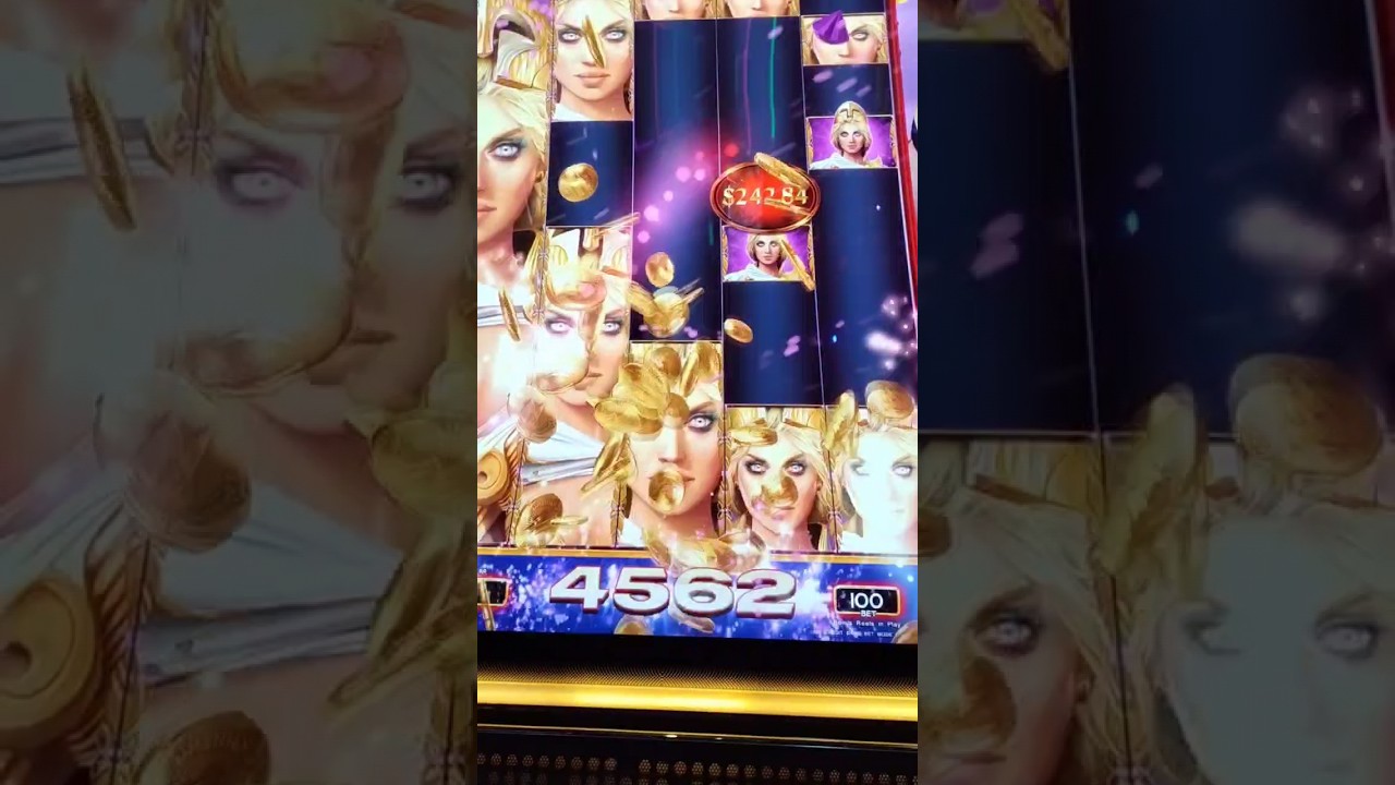 Athena Unleashed Slot machine win. I just sat down. #slots #casino #bigwin #slotmachines