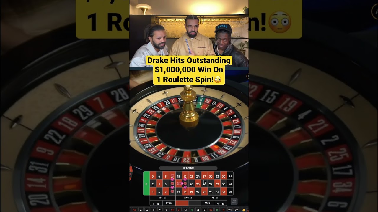 Drake Hits Outstanding $1,000,000 Win On 1 Roulette Spin! #drake #roulette #casino #lilyachty