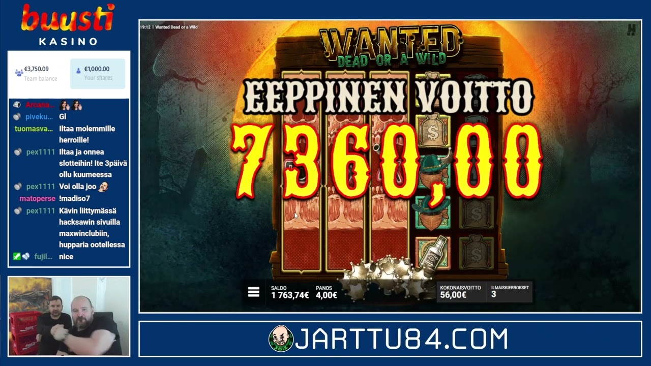 Duel Bonus!! Mega Big Win From Wanted Dead Or A Wild!!