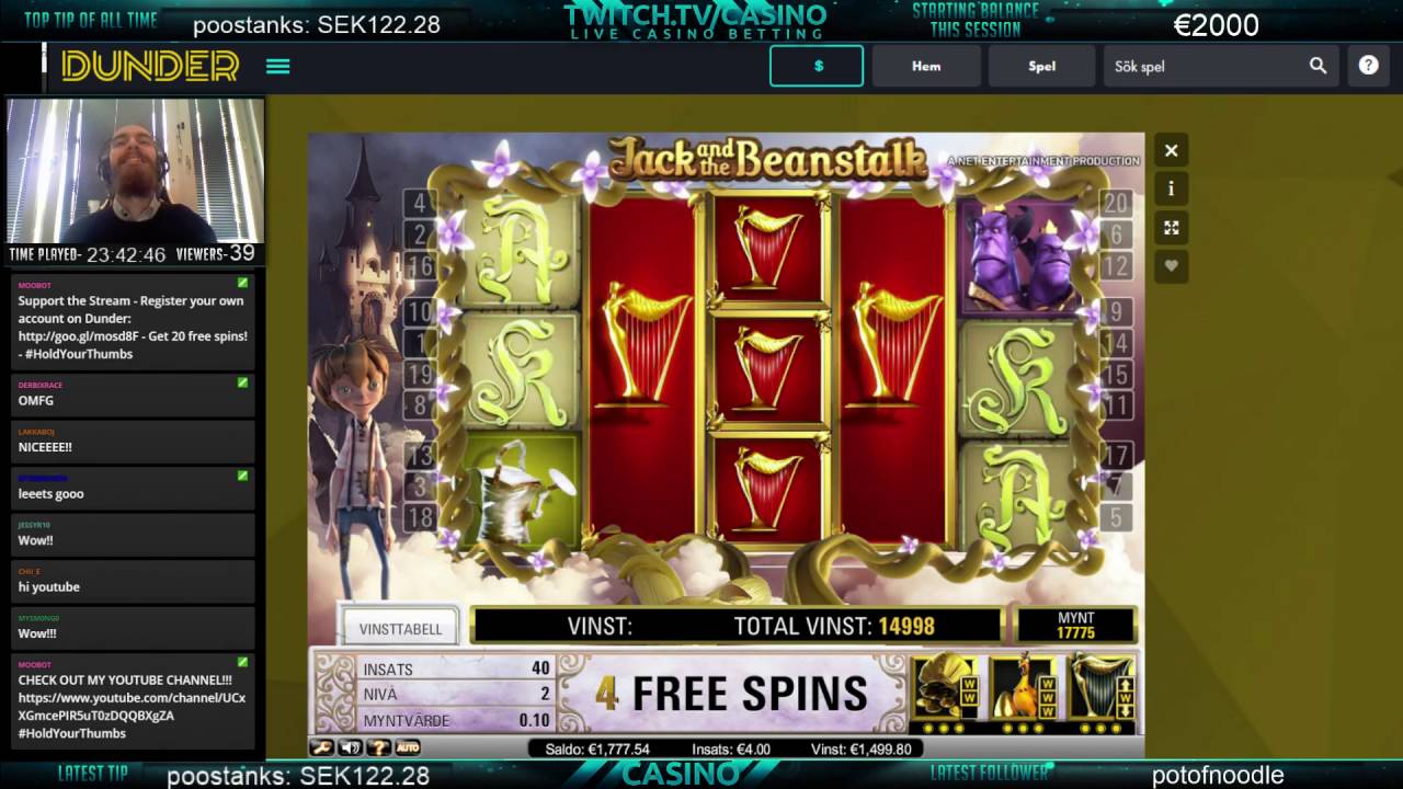 Mr.Casino - AMAZING Win on Jack and the Beanstalk