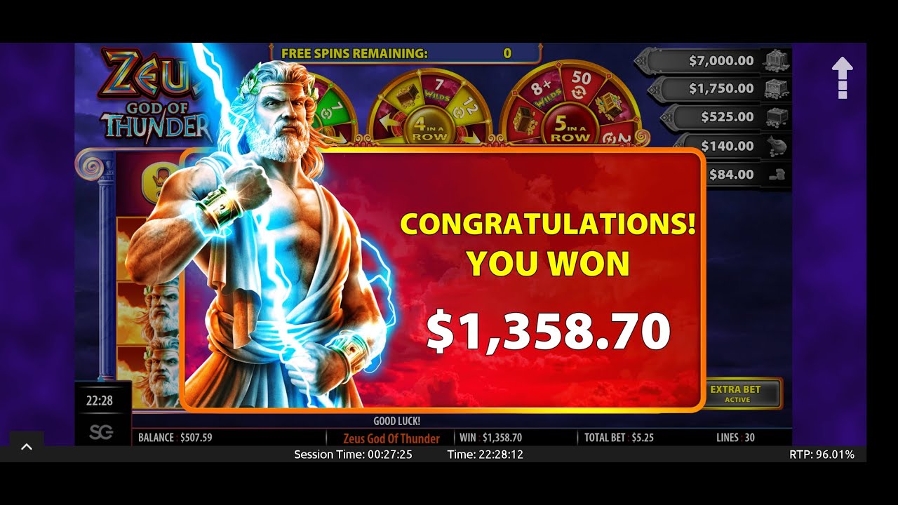 ?Casino App that pays REAL CASH!!! ??? My Biggest ONLINE WIN• Zeus God of Thunder ⚡